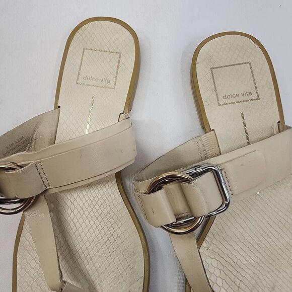 Dolce Vita Size 8.5 Ilene Cream Sandals M - Picture 10 of 10
